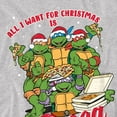 thumbnail image 3 of Teenage Mutant Ninja Turtles Mens Pizza Christmas T-Shirt, 3 of 5