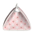 thumbnail image 3 of Lsque Rabbit And Cherry Printed Long Tissue Box Cover Holder, Facial Paper Organizer Dispenser,Triangle with Bottom Belt, PVC Leather Decorative Organizer, 3 of 9