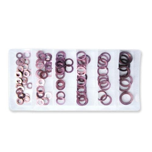 Neiko Tools 110 Piece Copper Washer Assortment Contains 6 Popular Sizes 