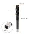 thumbnail image 2 of Spiral Flute Drill Tap M12 x 1.75 High Speed Steel 6542 Metric Screw Taps,Black, 2 of 5