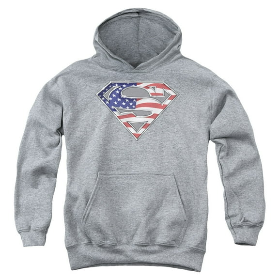 Superman - All - Youth Hooded Sweatshirt - Large