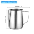 thumbnail image 2 of Milk Frothing Pitcher, 33oz/1000ml Espresso Steaming Pitcher Stainless Steel with Pen, 2 of 6