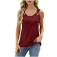 thumbnail image 2 of Fesfesfes Tshirt for Women's Summer Solid Lace V-neck Bubble Short Sleeve Solid T-shirt Top Womens Basics Top XL(US:10), 2 of 5