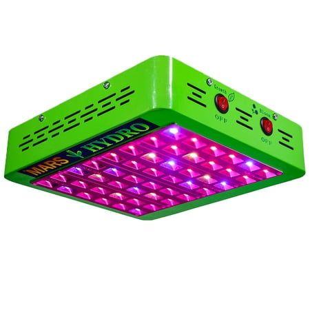LED Grow Light Mars Hydro Reflector 300W Full Spectrum IR Growth Bloom Switches Veg Flowering Cloning Indoor Hydroponic Garden Greenhouse Organic Soil Grow All Stages Plants Growth High (Best Light For Flowering Stage)