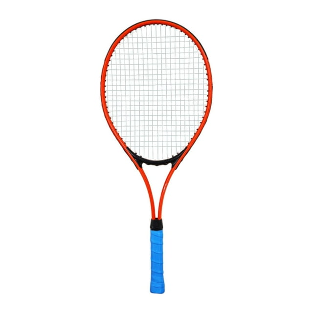 Raqueta de tenis Cuerdas de nailon de alta resistencia Marco de aleación de aluminio Equipo de tenis portátil Raqueta de tenis para juegos al aire Naranja