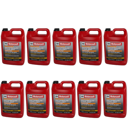 Gallon Engine VC13DLG Coolant Antifreeze Motorcraft Orange/Yellow Pre diluted Pack of 10