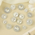 thumbnail image 6 of 10Pcs/Set Clothing Accessories DIY Needlework Craft Decoration Metal Rhinestone Buttons Shirt Buttons Scrapbook Accessories 15MM, 6 of 8