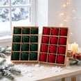 thumbnail image 6 of Dmlowu 12Pcs Velvet Flocked Christmas Ornaments, Plush Matte Shatterproof Christmas Ball Ornaments, Red Christmas Decorations for Xmas Tree Holiday Party, 6 of 7