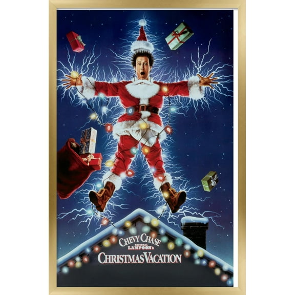 National Lampoon's Christmas Vacation - One Sheet Wall Poster, 14.725" x 22.375", Framed