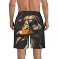 thumbnail image 3 of Yiaed Modern Funny Duck Print Men's Swim Trunks with Lining Quick Dry Sports Shorts Beach Shorts Boardshorts-Medium, 3 of 5