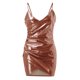 thumbnail image 4 of Moda mujer verano Sexy cuello en V sólido adelgazamiento sin mangas Camis Mini vestido Fridja  hjkh6609, 4 of 7