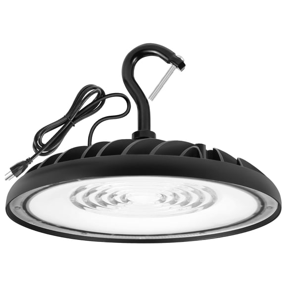 SYLVANIA UFO LED High Bay Light, 100W, 11,000 LMS, 5000K, Daylight, 120V with 6 Foot Cord/Plug, High Bay Led Shop Lights for Commercial Warehouse Wor