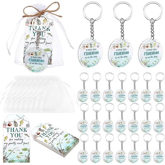 Party Favors Theme Baby-Shower Keychain Set