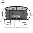 thumbnail image 2 of YORIN Trampoline pour Enfants de 5 à 6 Ans, Trampoline de 12 Pi pour Adultes avec Filet de Protection, Panier de Basketball, Échelle, Capacité de Poids de 1200 Lb, Trampoline Récréatif Extérieur, Trampoline Robuste, 2 of 7