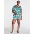 thumbnail image 3 of Joyspun Women’s Stretch Satin Sleep Top and Shorts, 2-Piece Set, Sizes XS to 3X, 3 of 6