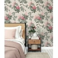 thumbnail image 3 of Advantage Chestnut Pink Floral Wallpaper, 3 of 4