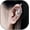 Silver Moon, variant on 2Pcs Myth of the Moon Ear Hook Needle Piercing Earring Goth Climber Crawler Earrings Vintage Punk Moon Wrap Earrings Jewelry Accessory Present for Women Wife