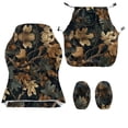 thumbnail image 4 of Whosucclay Hunting Camo Forest Print Gaming Chair Cover, Stretchable Elastic Computer Desk Chair Cover with Armrest Covers, 4Pcs Soft Non Fading Office Chairs Covers Slipcovers, 4 of 8