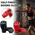 thumbnail image 5 of 1 Pair Half Finger Boxing Gloves, Punching Gloves with Adjustable Wrist Band for Men and Women, 5 of 9