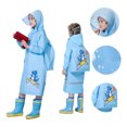 thumbnail image 1 of Amorosa Chubasqueros para Niños Chaqueta de Lluvia Impermeable Dinosaurio Lindo Chubasquero Niños Al Aire Libre Azul-L, 1 of 7