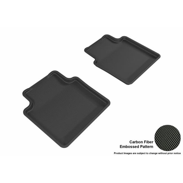3D Maxpider Second Row Custom Fit Kagu Black Floor Mat for 2010-2016 Buick Lacrosse Models