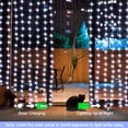 thumbnail image 3 of Luces de cortina echosari Christmas Solar, 7.9 pies x 6 pies, 144 LED, 3 of 7