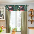 thumbnail image 3 of Yayeee Kitchen Valance Rod Pocket 54" x 18" Living Room Window Curtain, Christmas Cat, 3 of 6
