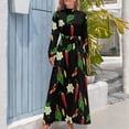 thumbnail image 3 of Vestido largo de pimientos picantes Vestido de verano Ropa de mujer Vestido para mujer 2024, 3 of 4