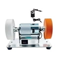 thumbnail image 3 of vortess Bench Grind Power Belt Sander Two Wheel (coarse & Fine) Small for Edge Polishing Seven Speed, 3 of 9