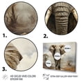 thumbnail image 3 of Designart Elephant framed wall art decor, Elephant Animal framed wall art, Elephant beautyful Elephant , Extra large Modern Natural framed wall art, 40x30 inches Natural brown color Frame, 3 of 5