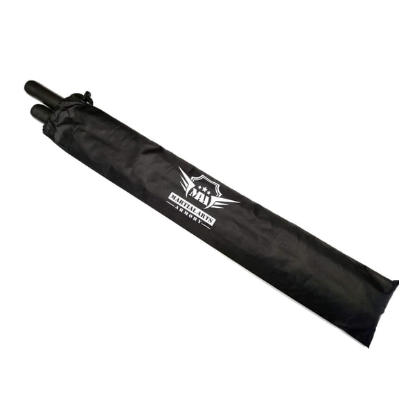 Martial Arts Armory Foam Padded Training Escrima Sticks with Case - Black