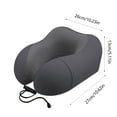 thumbnail image 3 of MERILER 360 Degree Memory U-Shaped Neck Pillow: All-Round Support for Travel, Nap, and Everyday Use; Breathable and Washable Cover with Slow Rebound Core, 3 of 6