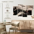 thumbnail image 4 of Elephant Stock Sepia Military Airplanes Wall Art - Horizontal Multi Panel Canvas - Living Room Wall Decor - Transportation Multi Panel - Black And Brown Decor - 36" x 22", 4 of 4