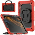 thumbnail image 2 of for Samsung Galaxy Tab S8/S7 Case 11 inch, 360 Rotating Shockproof Cover with Stand, Handle, Shoulder Strap (SM-X700/SM-T870), Red, 2 of 7