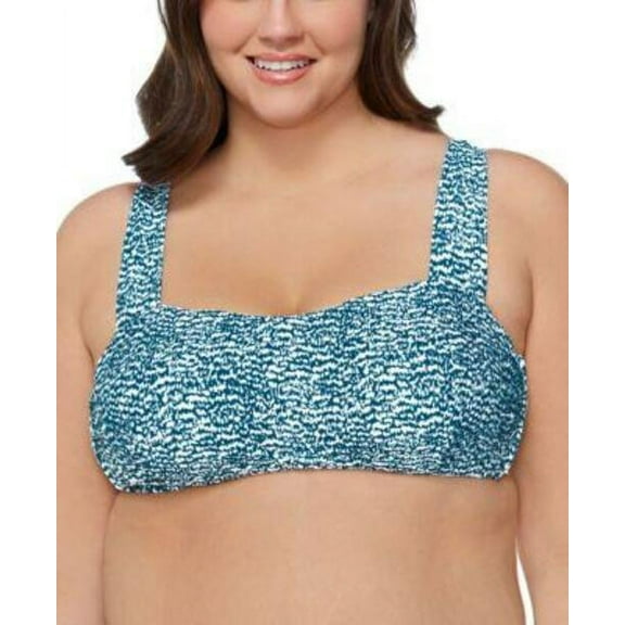MARP $50 Raisins Curve Trendy Plus Size Byron Underwire Bikini Top Navy Size 16W