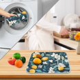 thumbnail image 3 of Yayeee Dish Drying Mat for Kitchen Counter 16" x 18" Microfiber Super Absorbent Coffee Decorative Pad, Floral Lemon, 3 of 9