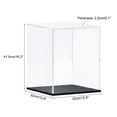 thumbnail image 2 of Uxcell Clear Display Case Acrylic Box, Assemble Transparent Box Dustproof Showcase 30x30x40cm for Collectibles, Craft, 2 of 6