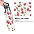 thumbnail image 4 of OREZI Stainless Steel Water Bottle Beautiful Cherry Fruits 34oz/1000ml Double Wall Vacuum Insulation Leakproof for Sports Travel, 4 of 9