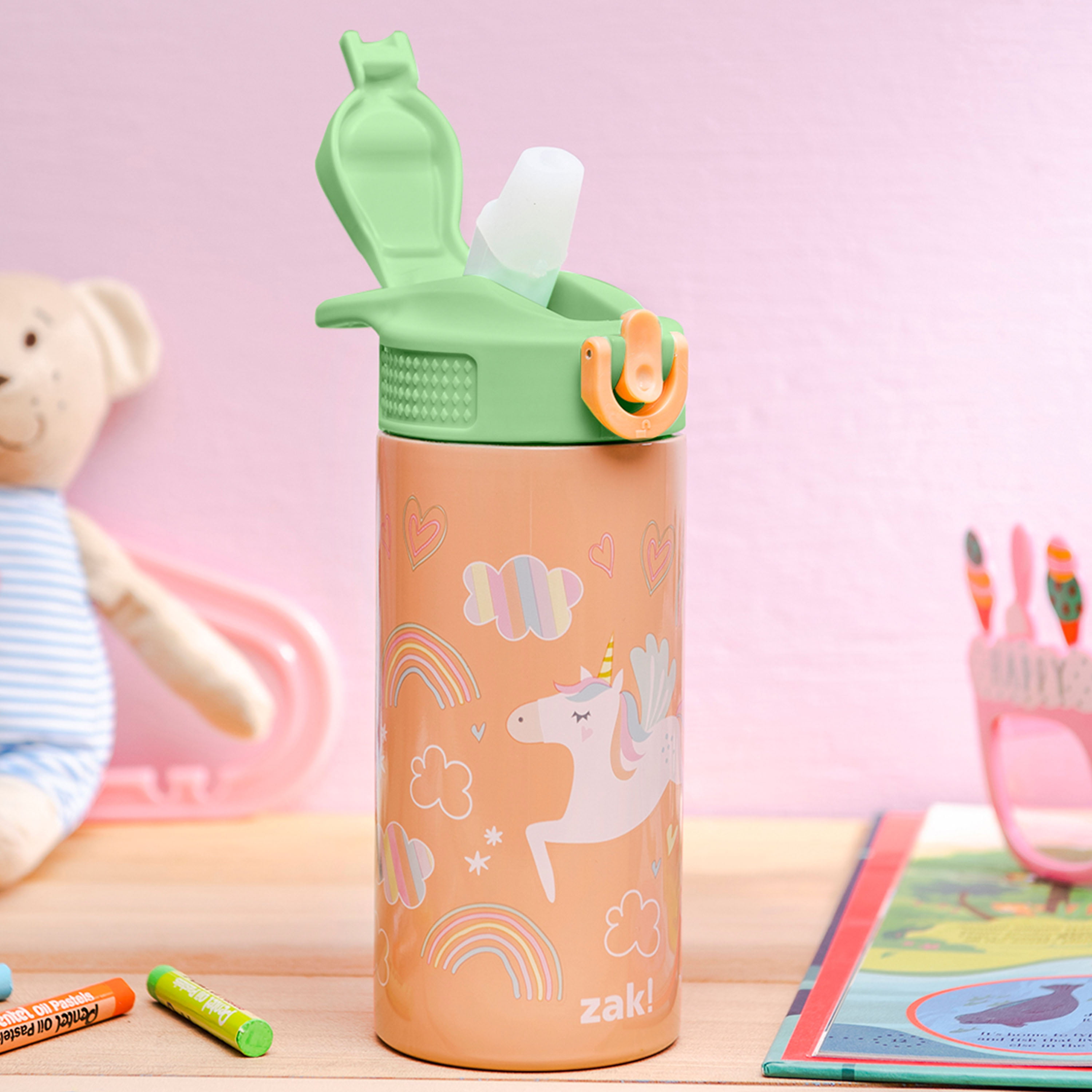 Crayon Kids Water Bottle Personalized Insulated Tumbler — Wichita
