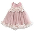 thumbnail image 1 of Baby Summer 3D Flower O-Neck Sleeveless Tulle Princess Dress, 1 of 9