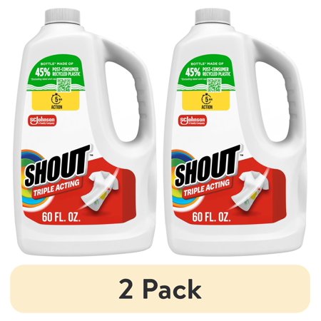 (2 pack) Shout Laundry Liquid Refill 60 oz