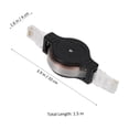 thumbnail image 2 of DEEPCRAFF Cable De Red Retráctil 1.5m Negro Compacto Portátil Y Fácil De Usar, 2 of 8