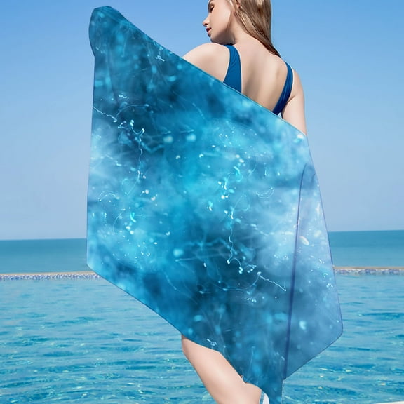 2025 tie-dye Beach Towel 75x150cm (30x60in) - Tropical Special tie-dyeing Print Quick-Dry for Pool & BBQ | Sandproof Microfiber Travel Towel, Camping & Summer Vacation Essentials