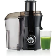 Hamilton Beach Juicer Machine, Big Mouth Large 3” Feedchute, Easy to Clean, Centrifugal, BPA Free, 800W Motor, Black
