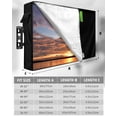 thumbnail image 7 of Outdoor TV Cover 48 to 50 Inch Weatherproof, Abstract Retro Waterproof TV Screen Protector for Outside Decor with Zipper and Pocket 48"L x 30"H , Autism Awareness Jigsaw Blocks Pieces Black, 7 of 7