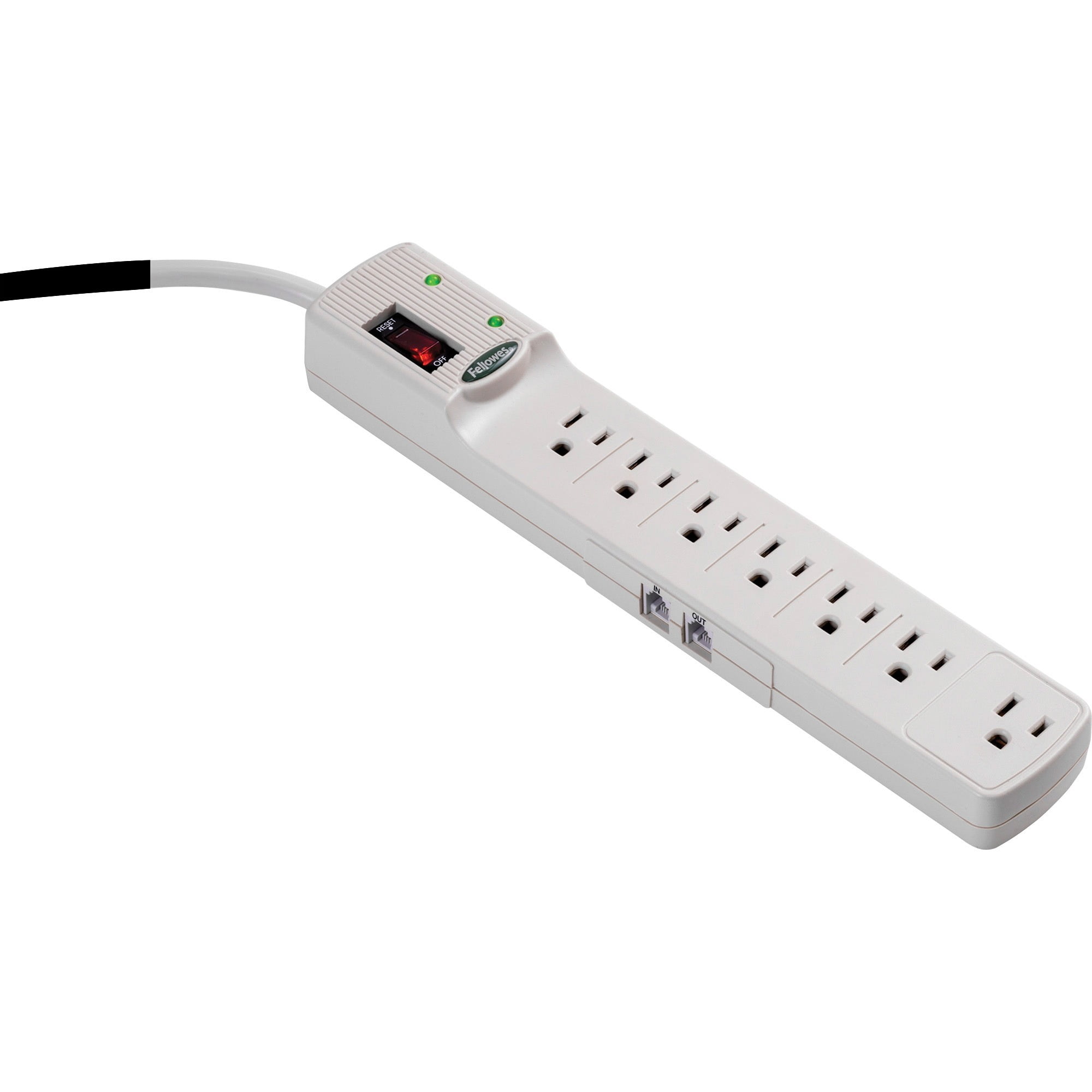 Fellowes, FEL99014, 7Outlet 1000 Joules Surge Protector, 1 Each