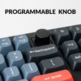 thumbnail image 4 of Keychron V3 Wired Custom Mechanical Keyboard Knob Version TKL QMK/VIA Programmable Macro with Hot-swappable Keychron K Pro Brown Switch Compatible with Mac Windows Linux (Frosted Black-Translucent), 4 of 5
