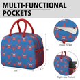 thumbnail image 6 of Lunch Bag Lunch Box for Women Reusable Insulated Lunch Bags,Water-Resistant Cute Crab and Lobster Sealife Pattern Cooler Lunch Tote Bag, Large Capacity for Work Travel Picnic, 6 of 6