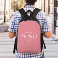 thumbnail image 4 of Lafuoo Happy Mother's Day Pattern Single-sided Backpack, Waterproof with Computer Compartment, Suitable for Business, Travel, Sports-One Size, 4 of 6