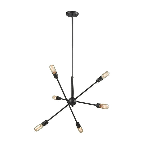 Elk Home 28-Inch Wide Delphine Chandelier, Oil Rubbed Bronze